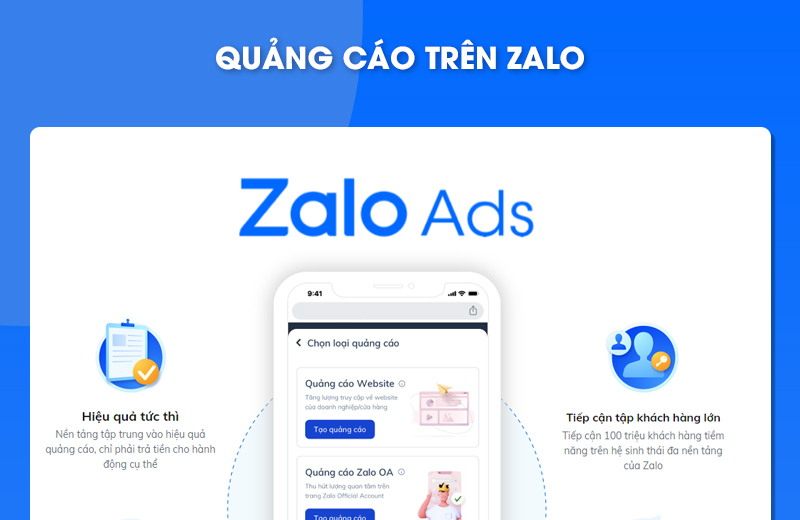 Dịch vụ Quảng cáo Zalo Ads