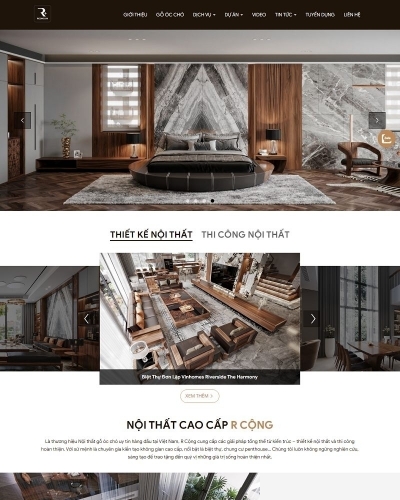 Website công ty thiết kế nội thất 