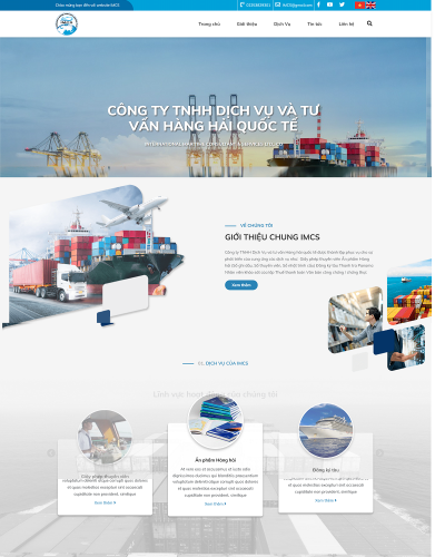 Website dịch vụ và tư vấn hàng hải 