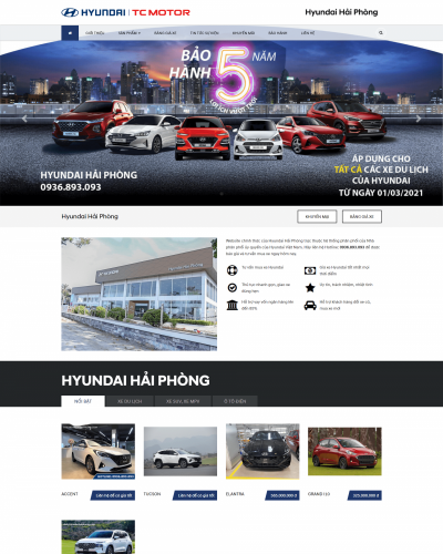 Website Hyundai Hải Phòng